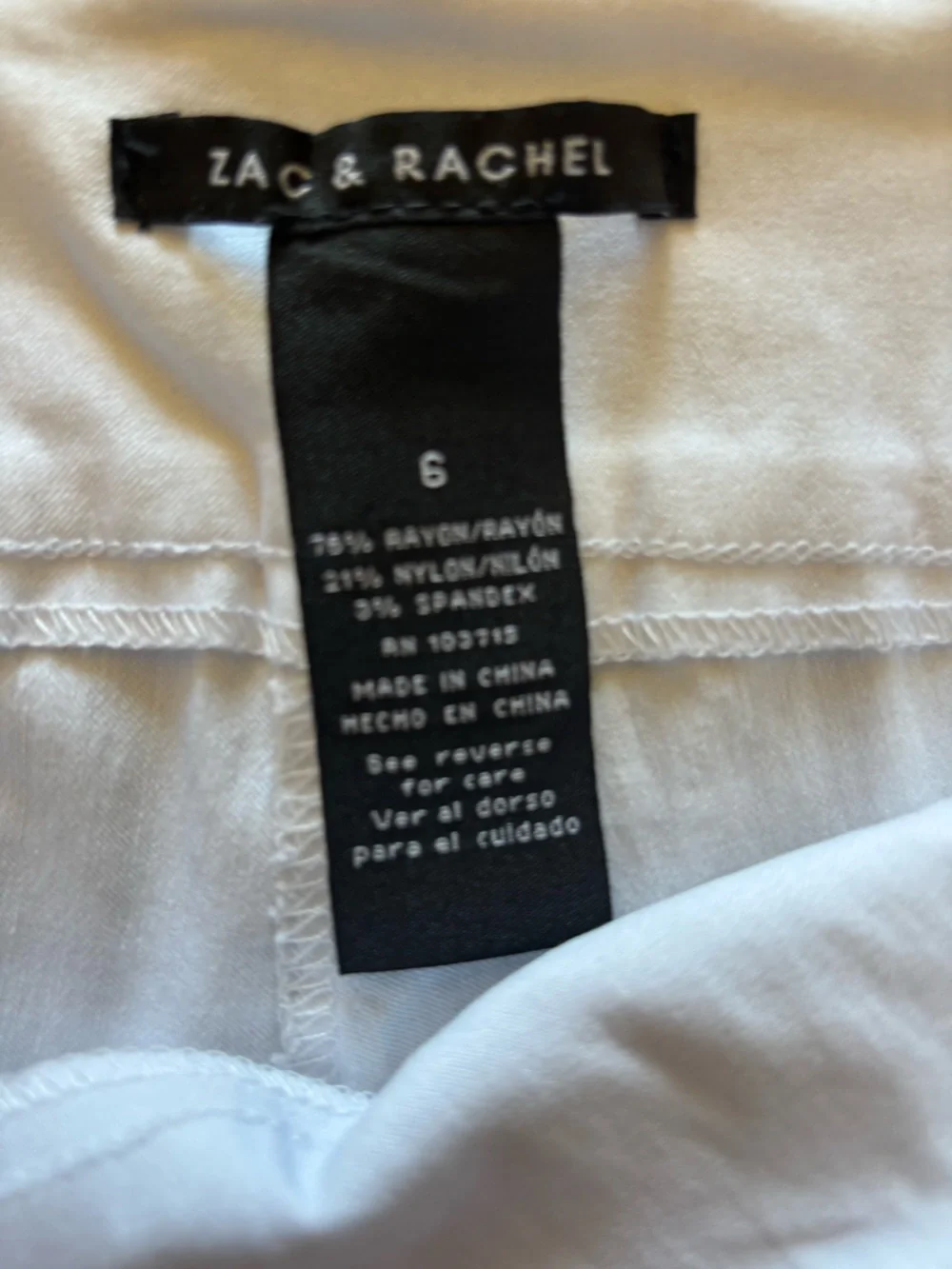 Zac & Rachel White Bermuda shorts - Picture 3 of 7